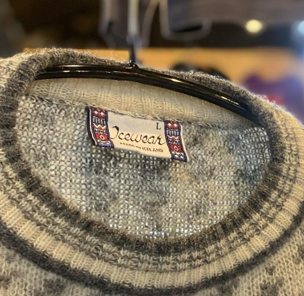 ICEWEAR WOOL SWEATER BIRDSEYE SIZE L