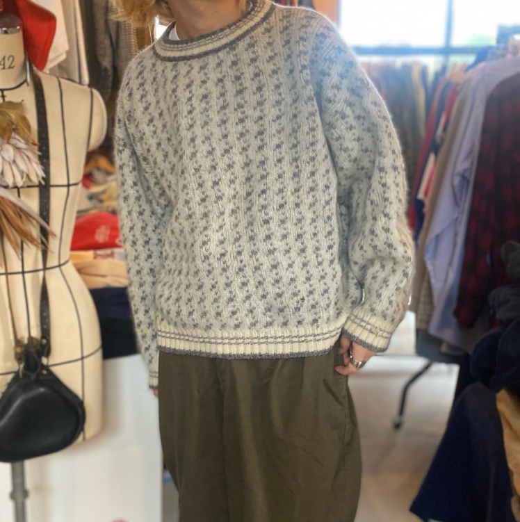 ICEWEAR WOOL SWEATER BIRDSEYE SIZE L