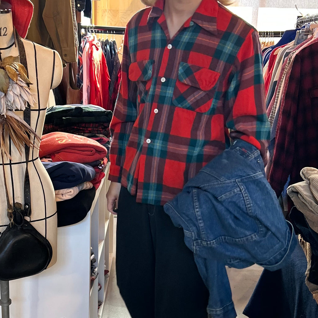 50’s TOWNLINE SPORTSWEAR OPEN COLLAR SHIRT