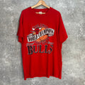 90's NBA CHICAGO BULLS LOGO 7 inc size XL MADE in USA