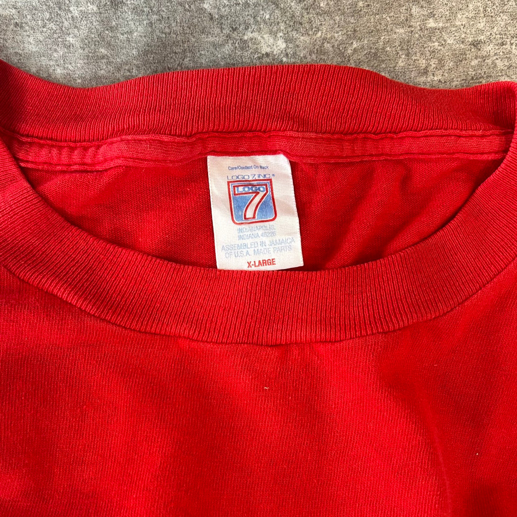 90's NBA CHICAGO BULLS LOGO 7 inc size XL MADE in USA