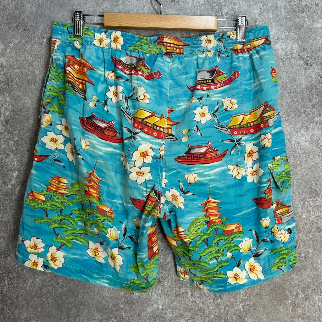 90's POLO RALPH LAUREN "Aloha" Swim Short Size L