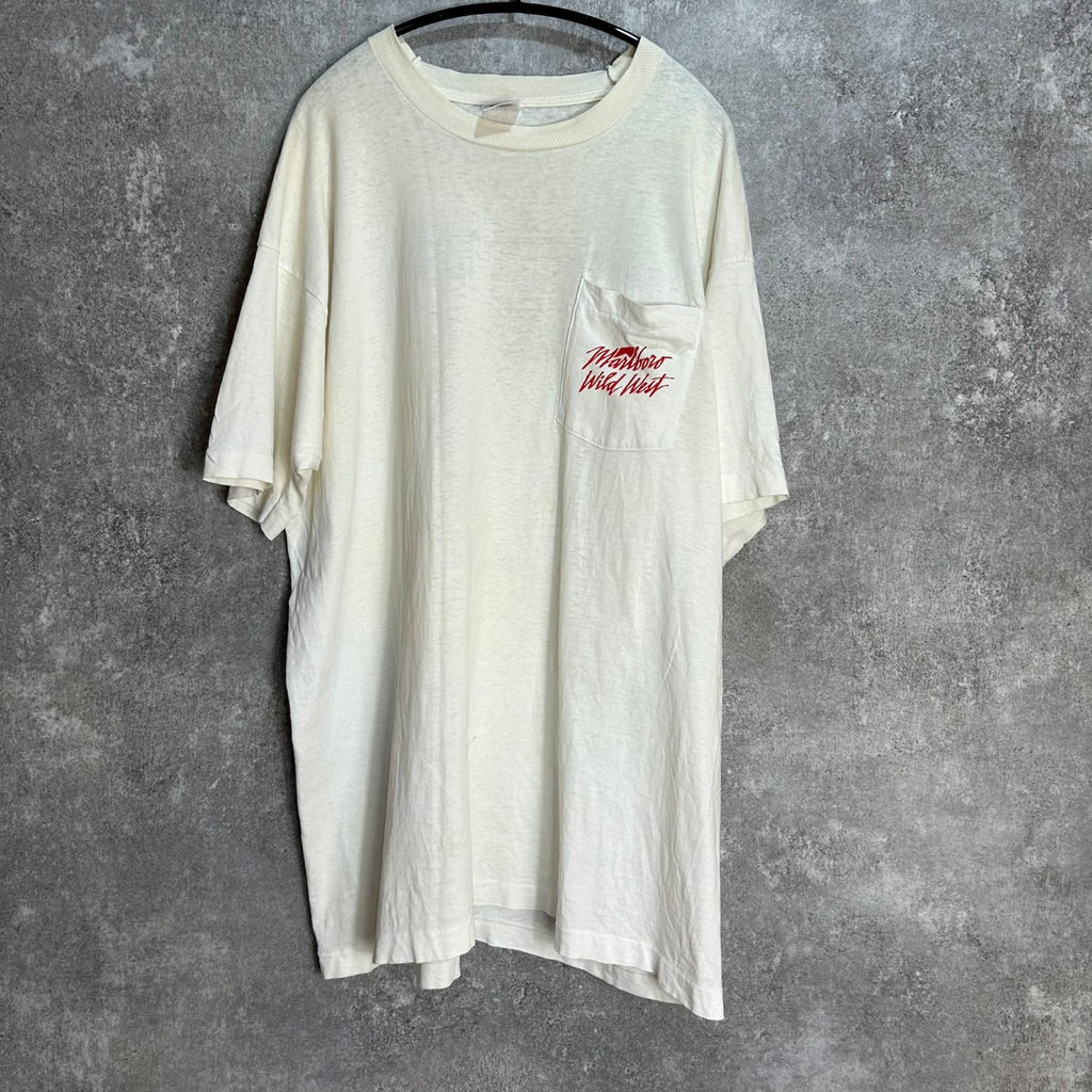 90's Marlboro Wild West BORO POCKET Tee COWBOY 90s VINTAGE