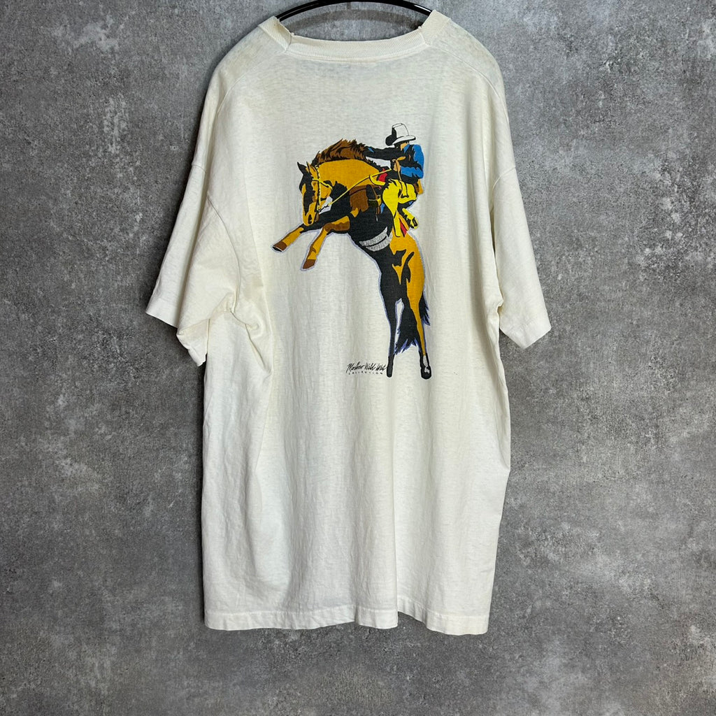90's Marlboro Wild West BORO POCKET Tee COWBOY 90s VINTAGE