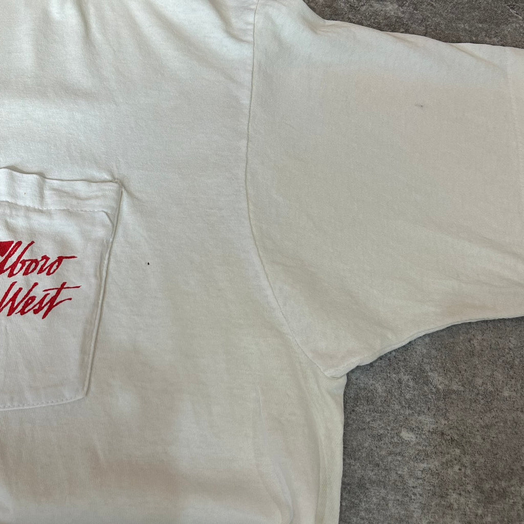 90's Marlboro Wild West BORO POCKET Tee COWBOY 90s VINTAGE
