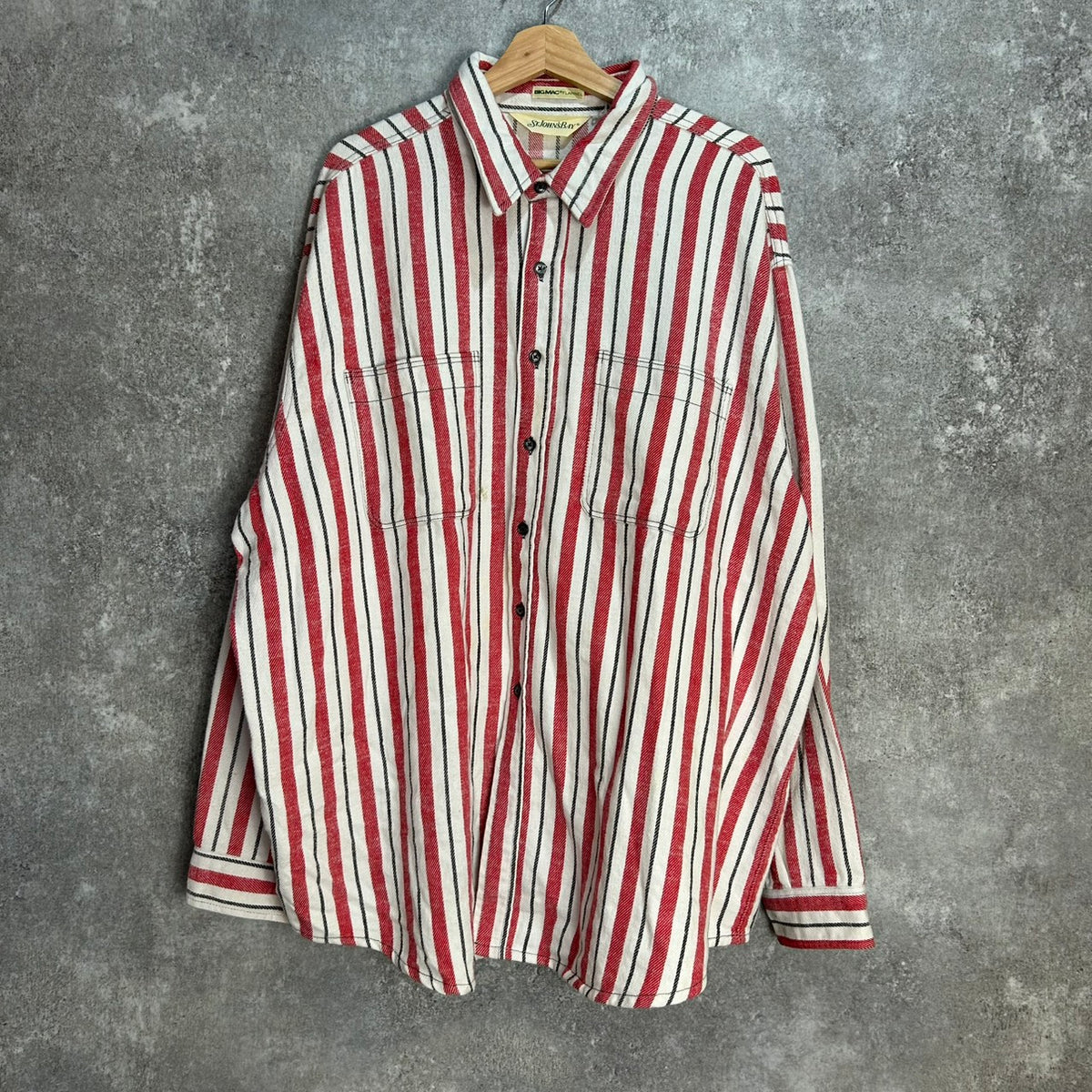 St John's Bay BIG MAC STRIPE Flannel Shirt