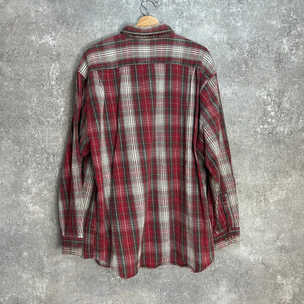 GREAT NORTHWEST CLOTHING CO. Shadow Check Flannel Shirt SIZE XLT
