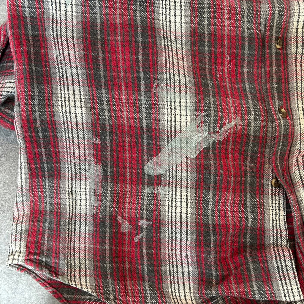 GREAT NORTHWEST CLOTHING CO. Shadow Check Flannel Shirt SIZE XLT