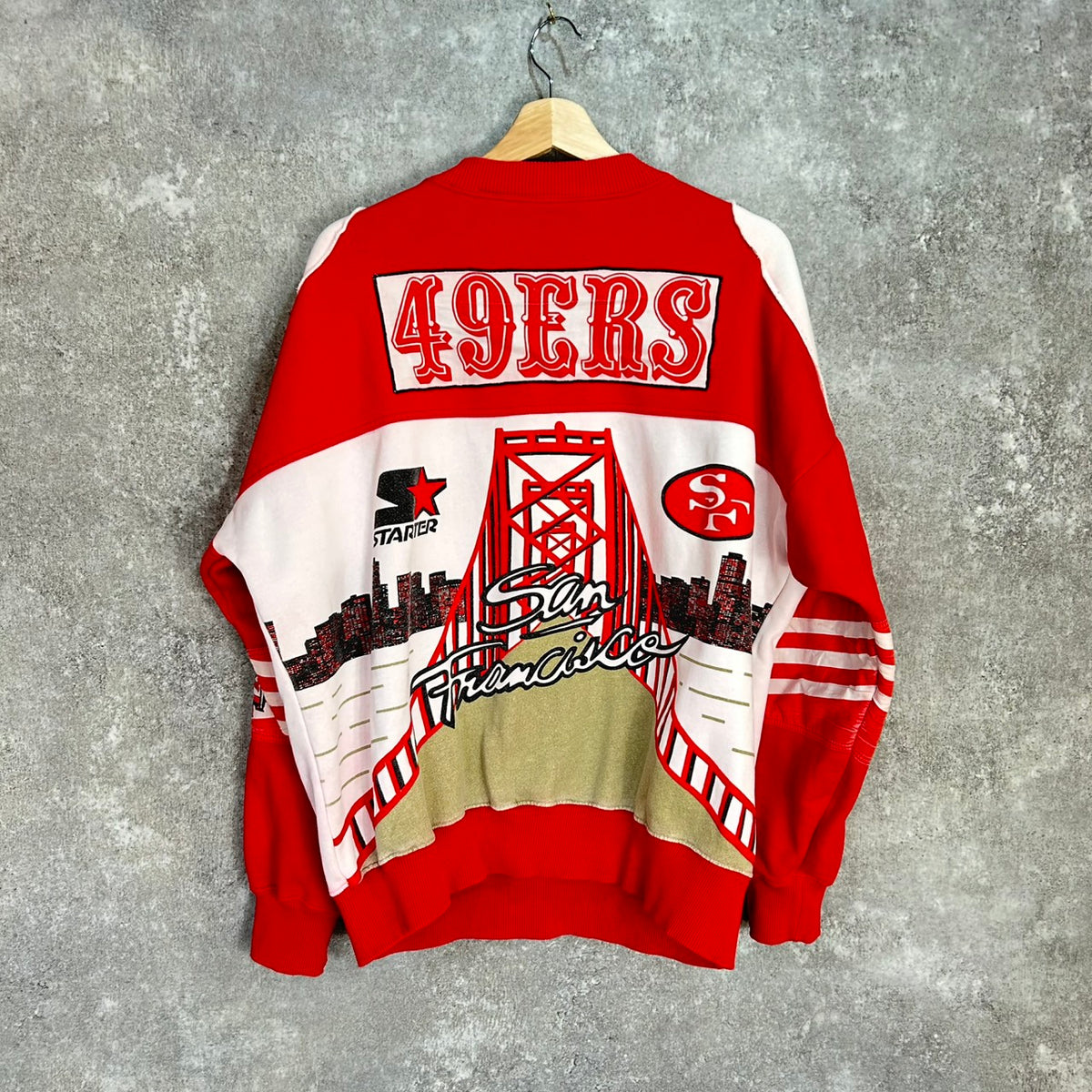 90's STARTER NFL San Francisco 49ers VINTAGE SWEAT MADE IN MALAYSIA