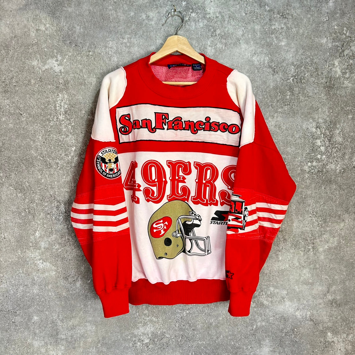 90's STARTER NFL San Francisco 49ers VINTAGE SWEAT MADE IN MALAYSIA