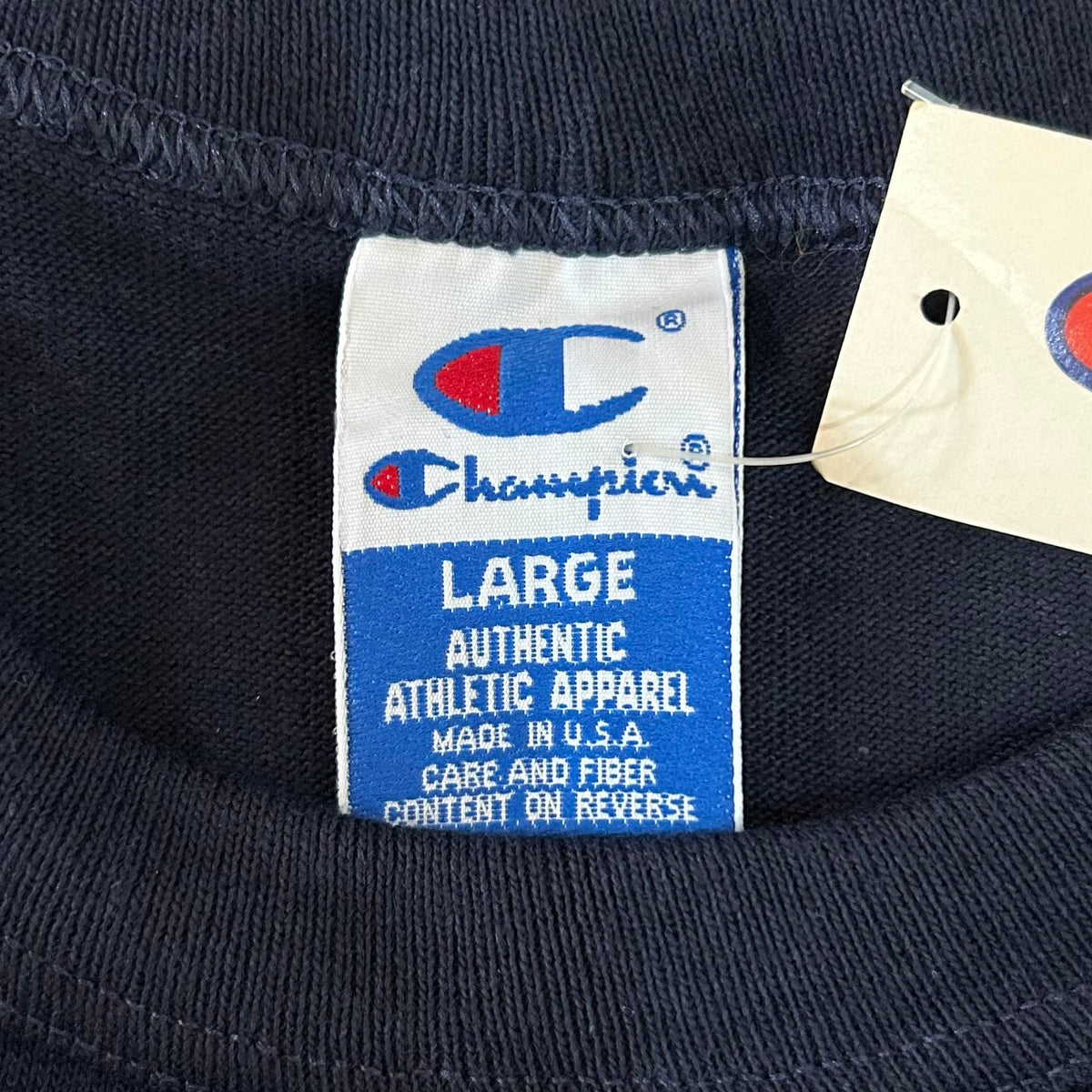 90's Champion Tee NAVY Deadstock MADE in USA
