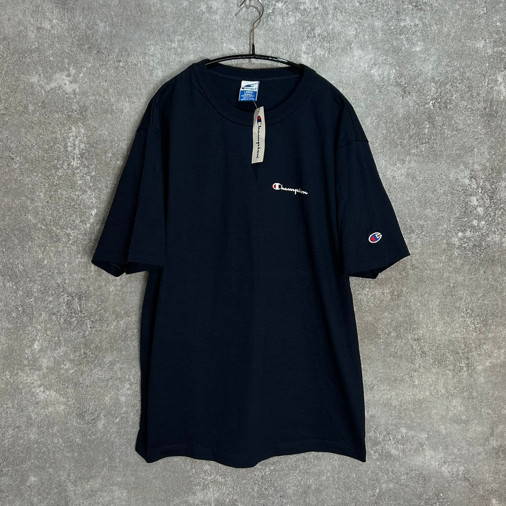 90's Champion Tee NAVY Deadstock MADE in USA