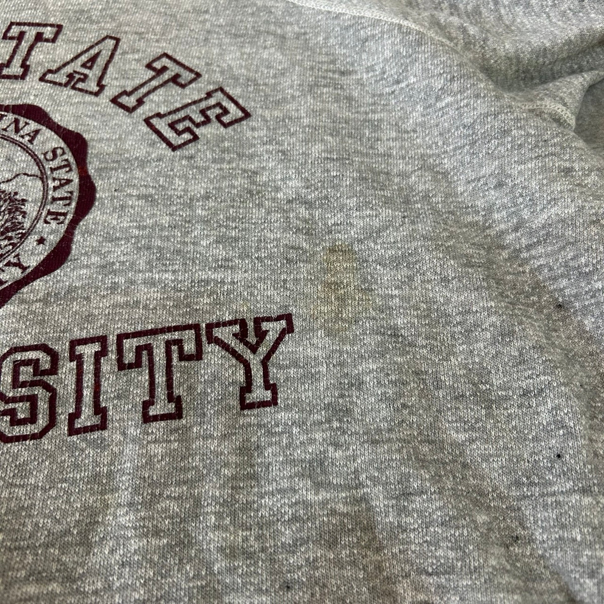 VINTAGE 60's MAYO SPRUCE RAGLAN SLEEVE COLLEGE PRINT SWEAT SHIRTS
