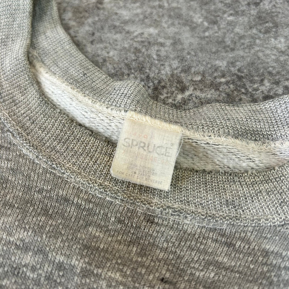 VINTAGE 60's MAYO SPRUCE RAGLAN SLEEVE COLLEGE PRINT SWEAT SHIRTS