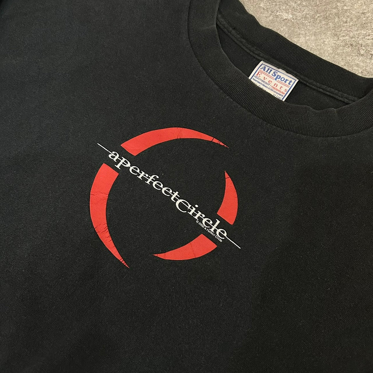 00's BAND Tee [ A Perfect Circle ] BLACK FADE ALL SPORT Size XL