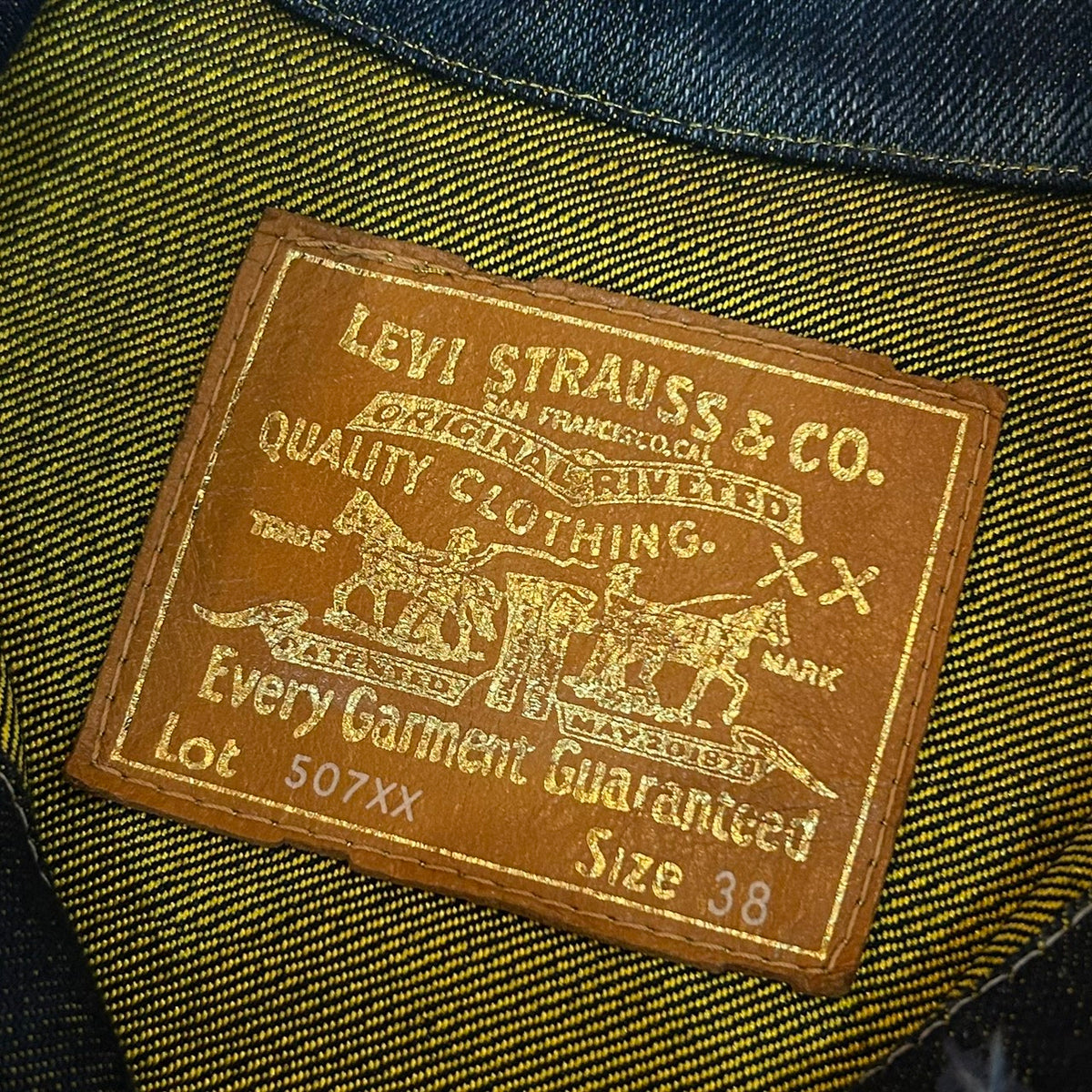 Levi's × CLOT 09AW GOLD 2nd TYPE DENIM TRUKER JAKCET 507xx