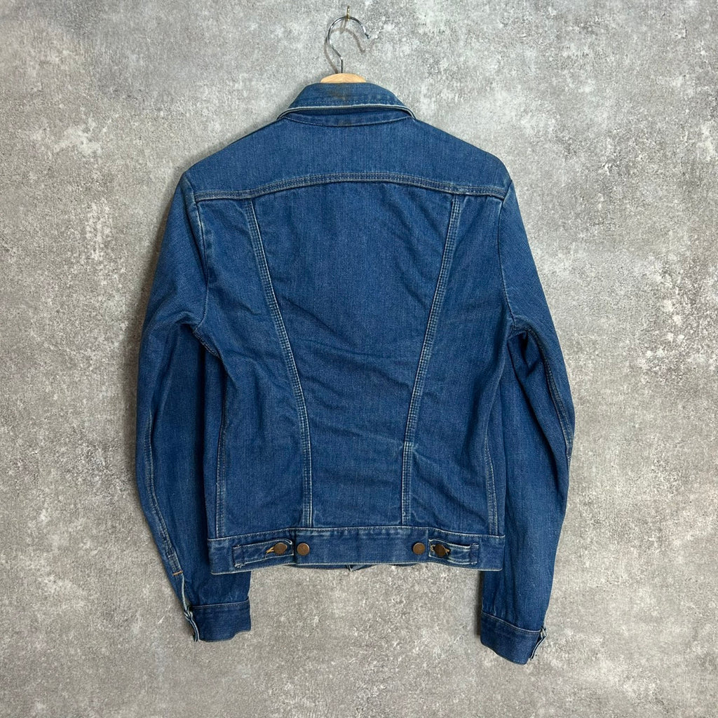 Wrangler 80's 136MJ DENIM TRUCKER JACKET size.36LONG MADE in USA