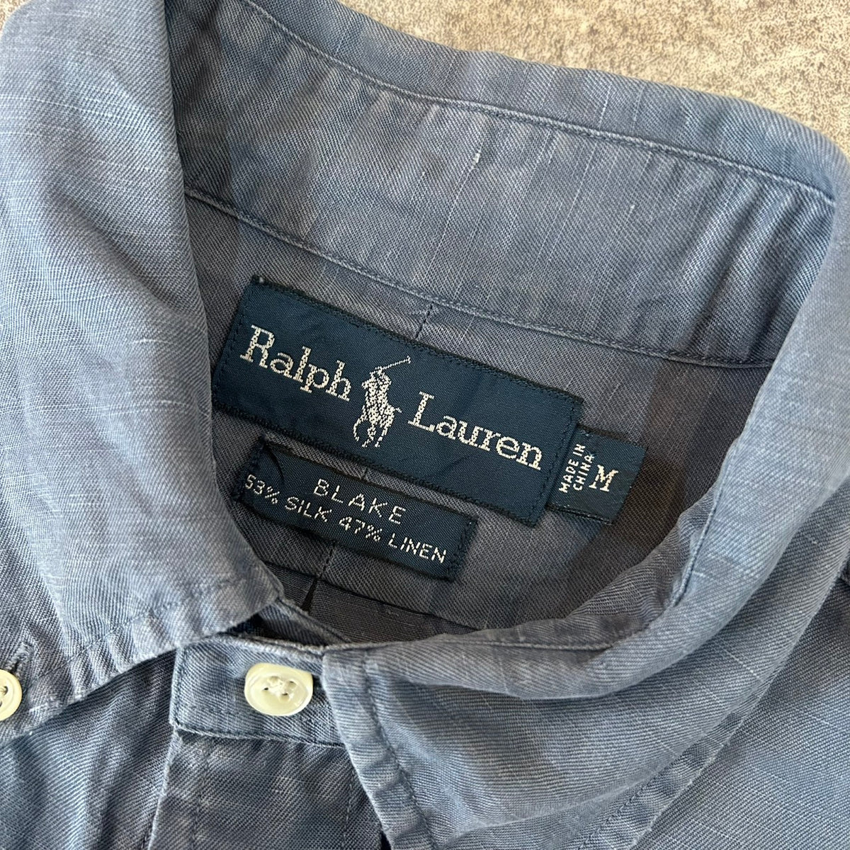 90's POLO RALPH LAUREN BLAKE LINEN SILK SHIRT