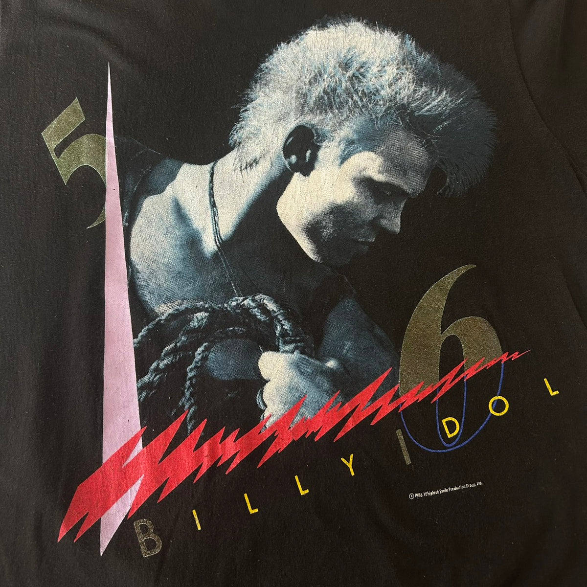 80's BILLY IDOL Whiplash Smile Tour Tee