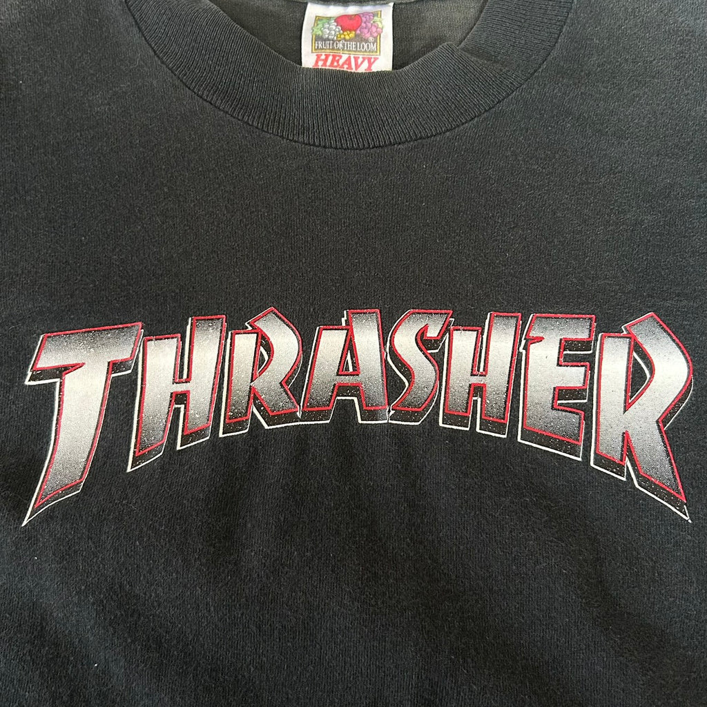 90's THRASHER GOOD FADE BLACK VINTAGE TEE