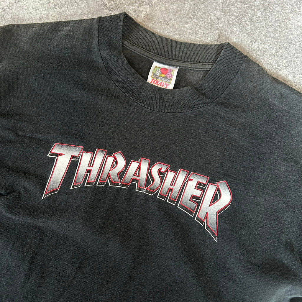 90's THRASHER GOOD FADE BLACK VINTAGE TEE