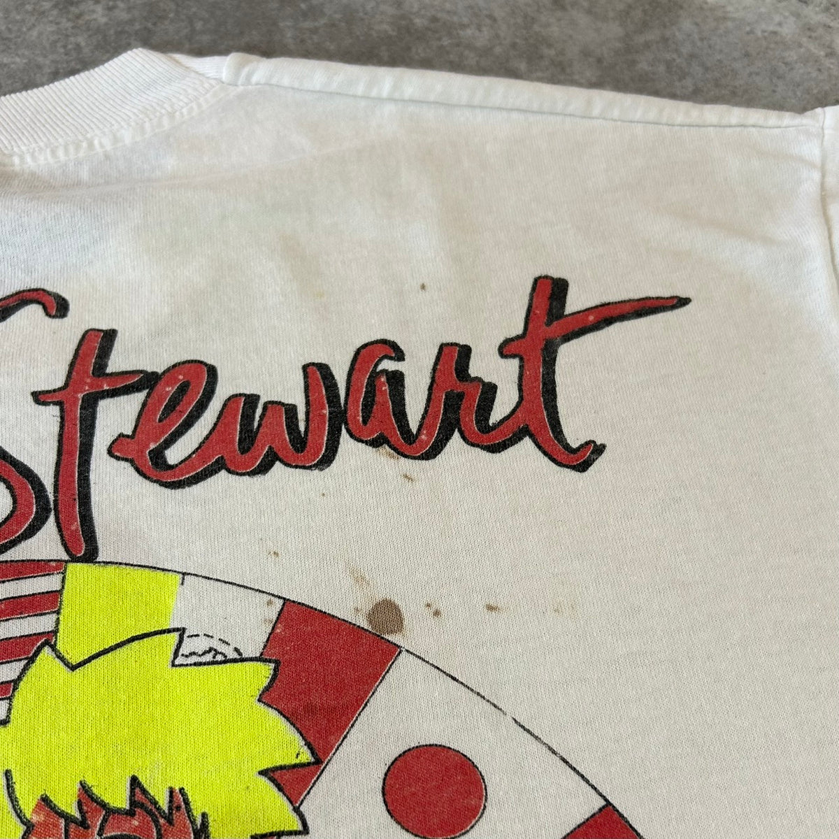 90's Rod Stewart Vagabond Heart Tour 1991 T-Shirt VINTAGE TEE Band Tee