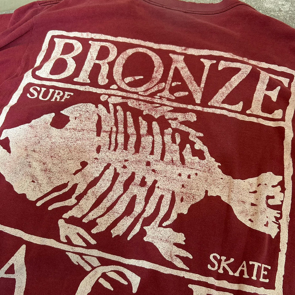 90's BRONGE AGE VINTAGE Tee OLD SKATE GOOD FADE
