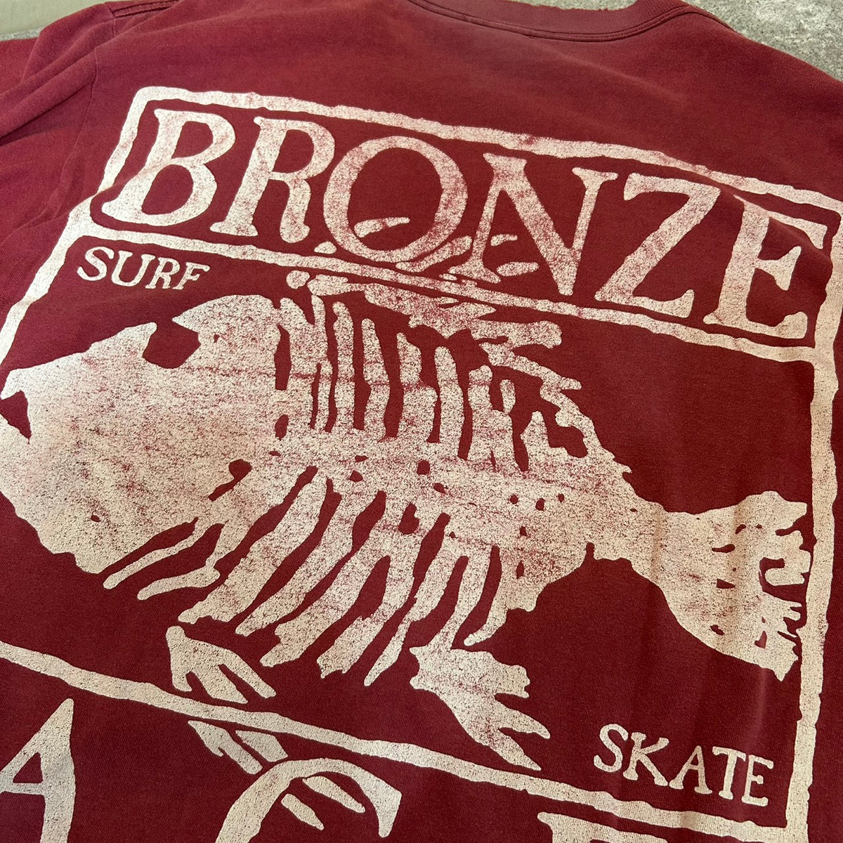 90's BRONGE AGE VINTAGE Tee OLD SKATE GOOD FADE