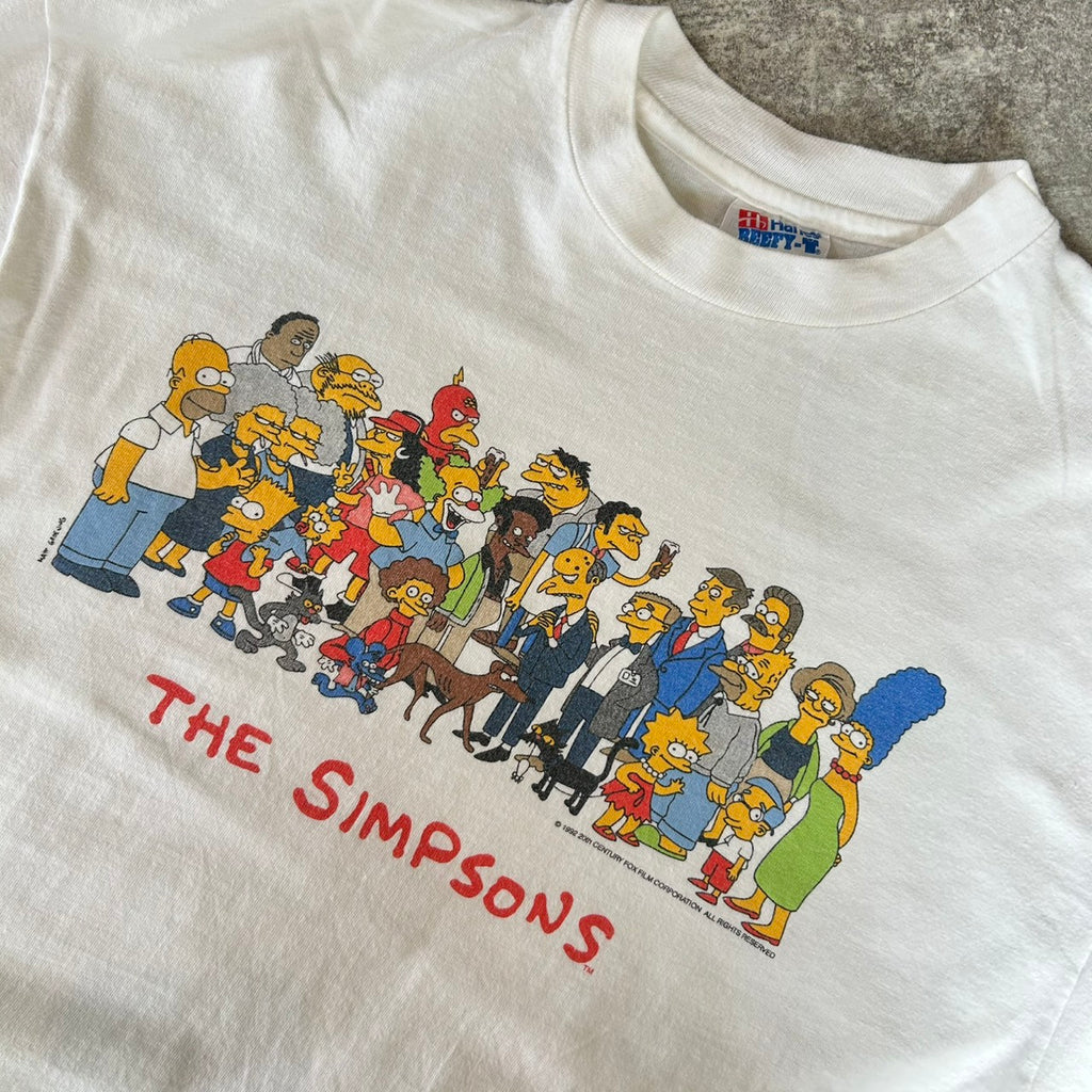 90's Hanes BEEFY-T THE Simpsons 1992 20th CENTURY FOX FILM VINTAGE Tee