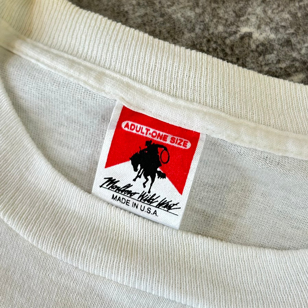 90's Marlboro Wild West POCKET Tee COWBOY VINTAGE T