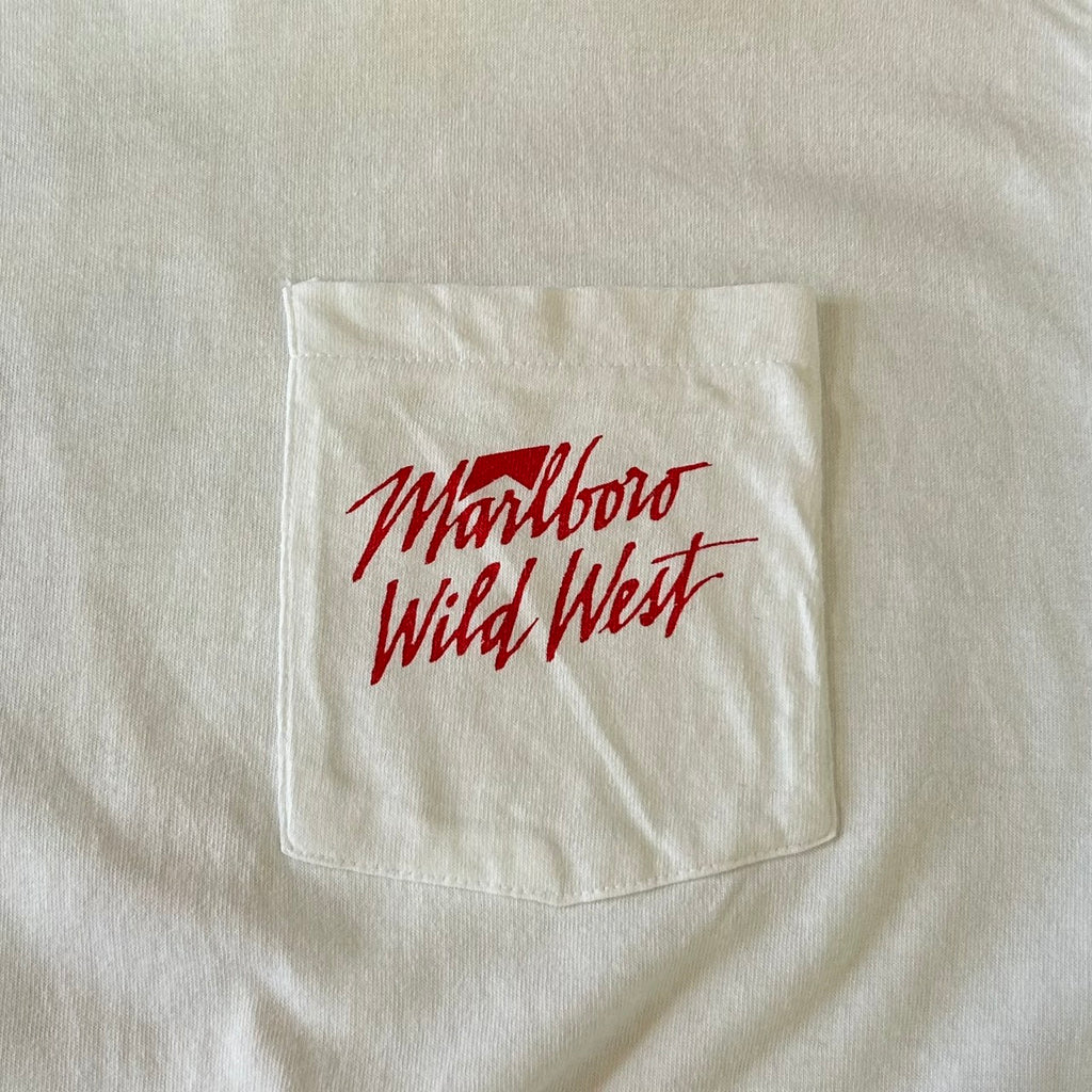 90's Marlboro Wild West POCKET Tee COWBOY VINTAGE T