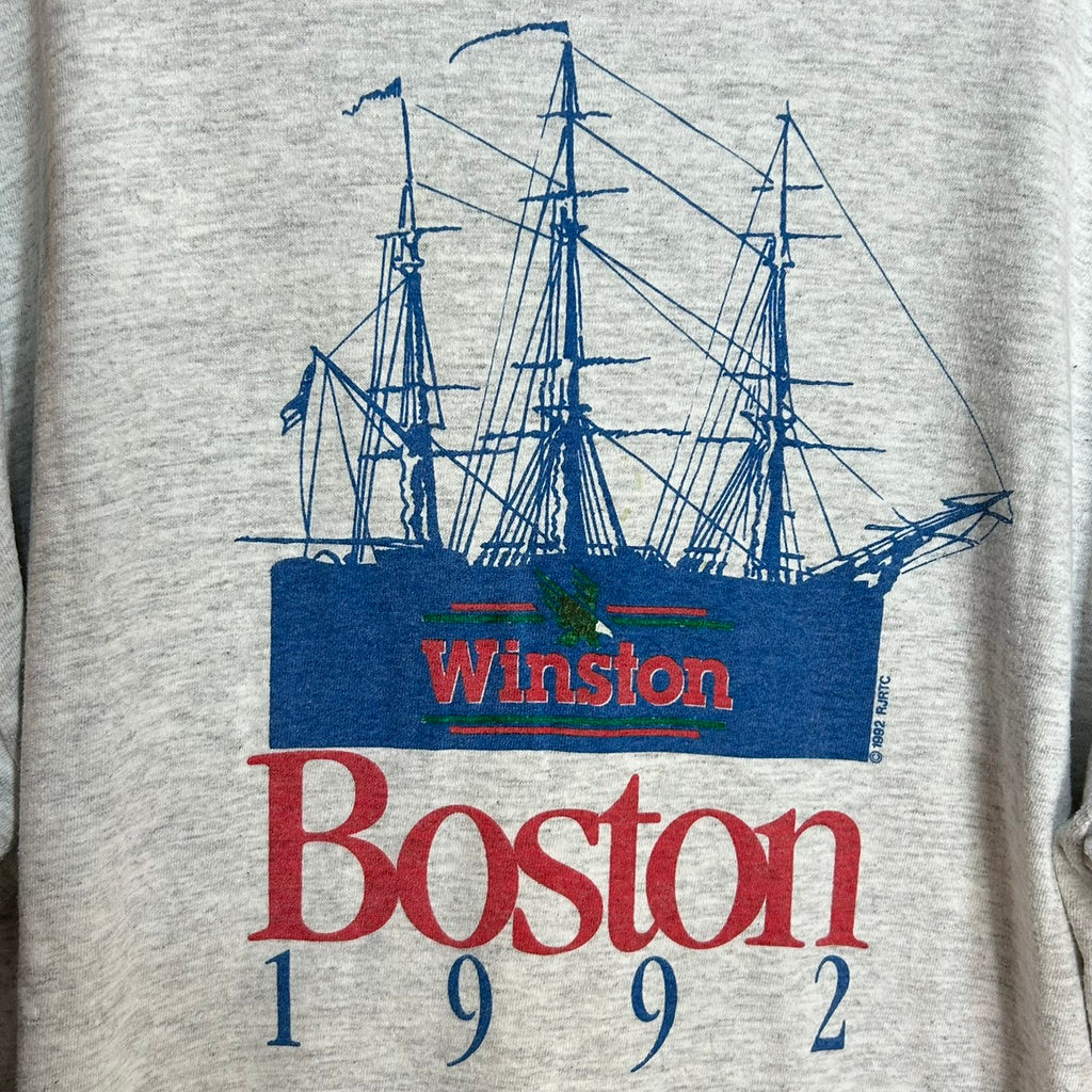 90's Winston BOSTON Souvenir Pocket Tee 1992 VINTAGE