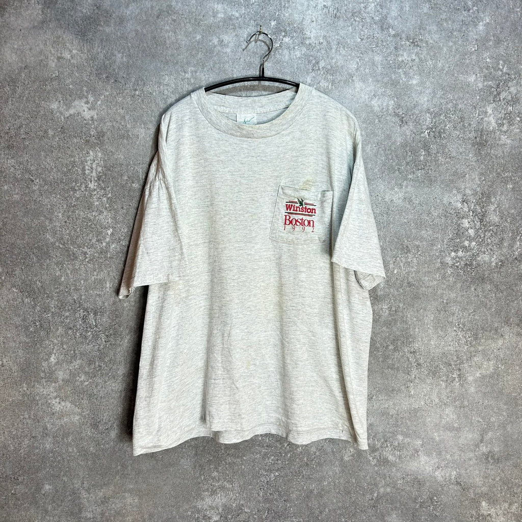 90's Winston BOSTON Souvenir Pocket Tee 1992 VINTAGE
