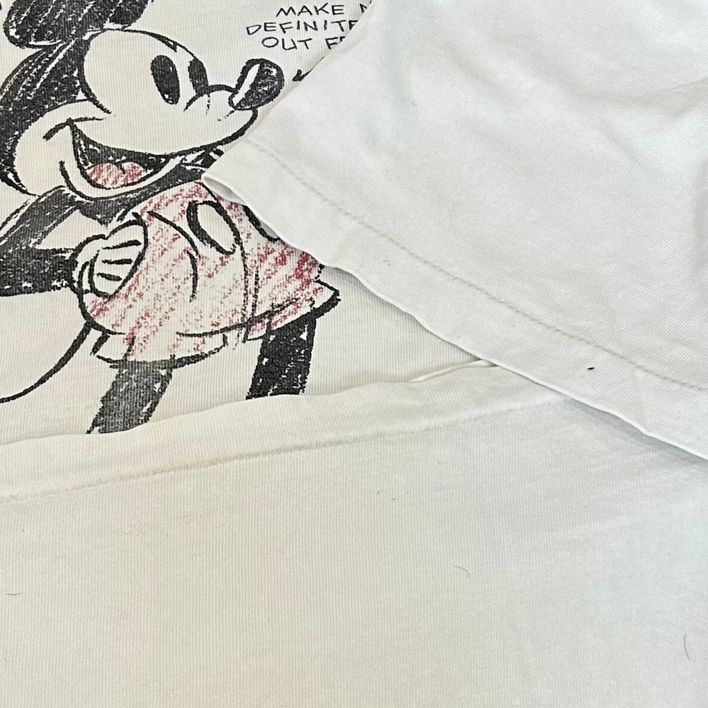 90's Disney Mickey Mouse Sketch Tee Hanes size L
