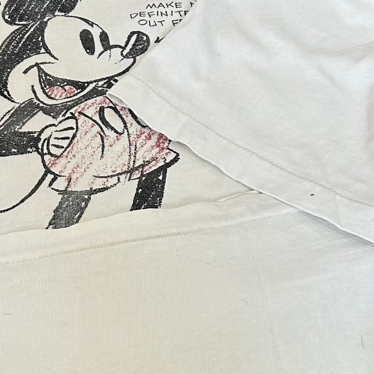 90's Disney Mickey Mouse Sketch Tee Hanes size L