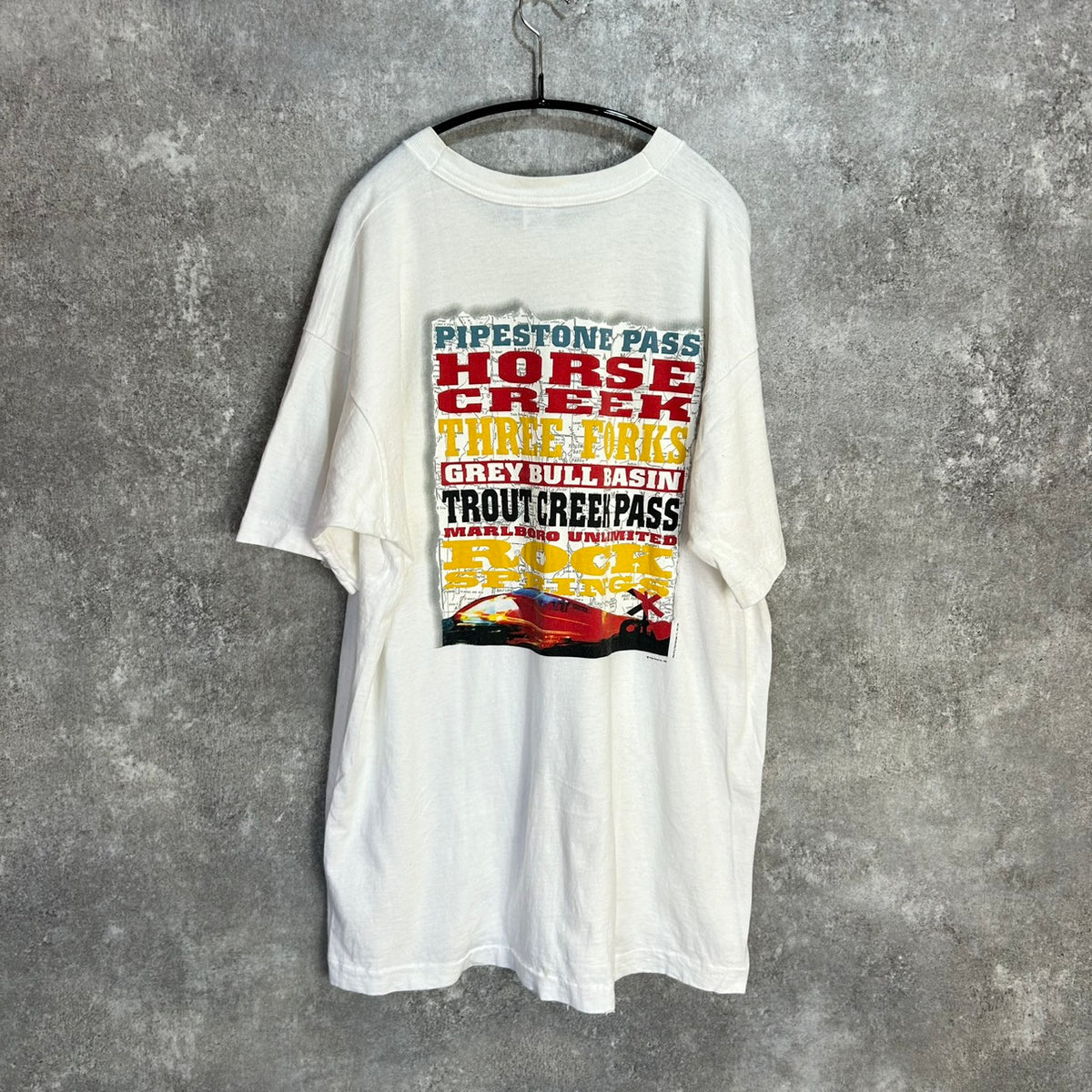 90's Marlboro HORSE CREEK POCKET Tee Size XL Fruit of the loom VINTAGE