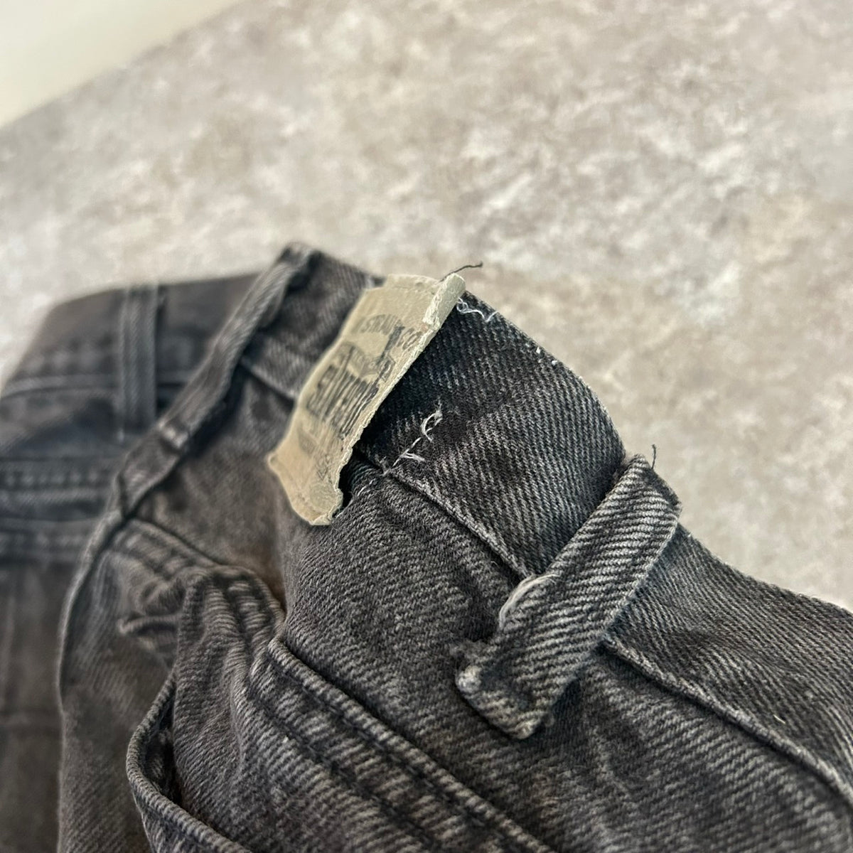 90's Levi's Silver Tab BLACK DENIM Loose MADE in MEXICO W32 L36 40560-4159