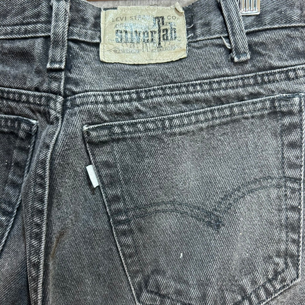 90's Levi's Silver Tab BLACK DENIM Loose MADE in MEXICO W32 L36 40560-4159