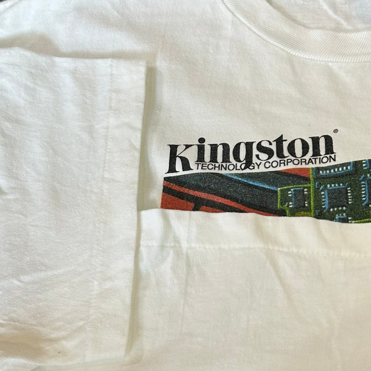 90's Kingston Technology Print Tee Hanes Size XL