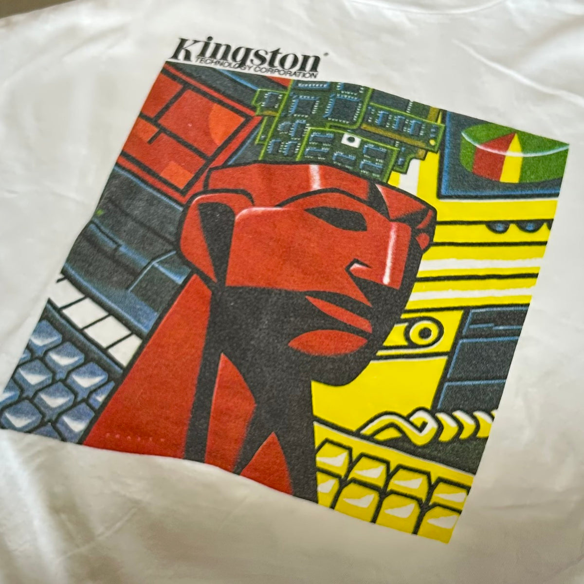 90's Kingston Technology Print Tee Hanes Size XL