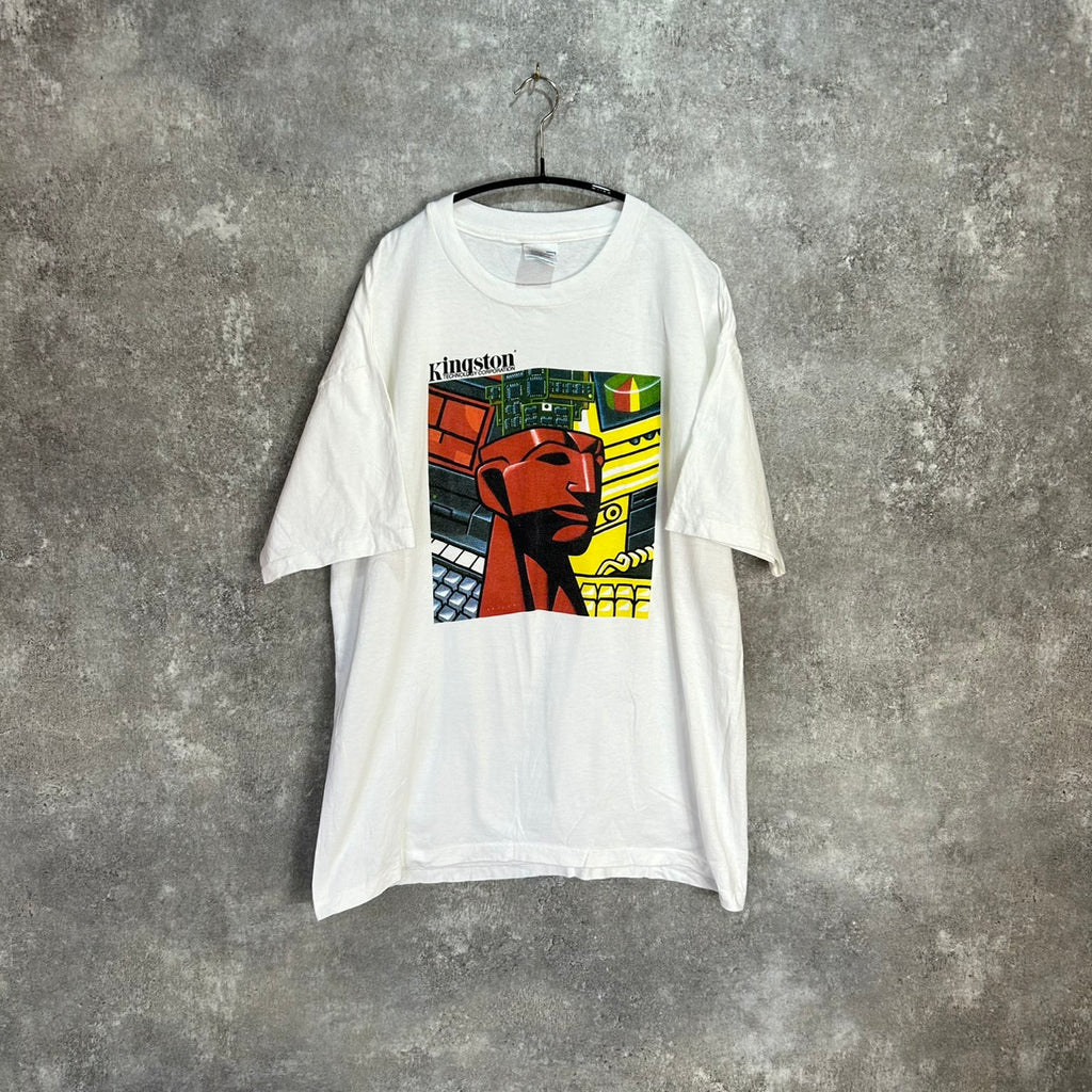 90's Kingston Technology Print Tee Hanes Size XL