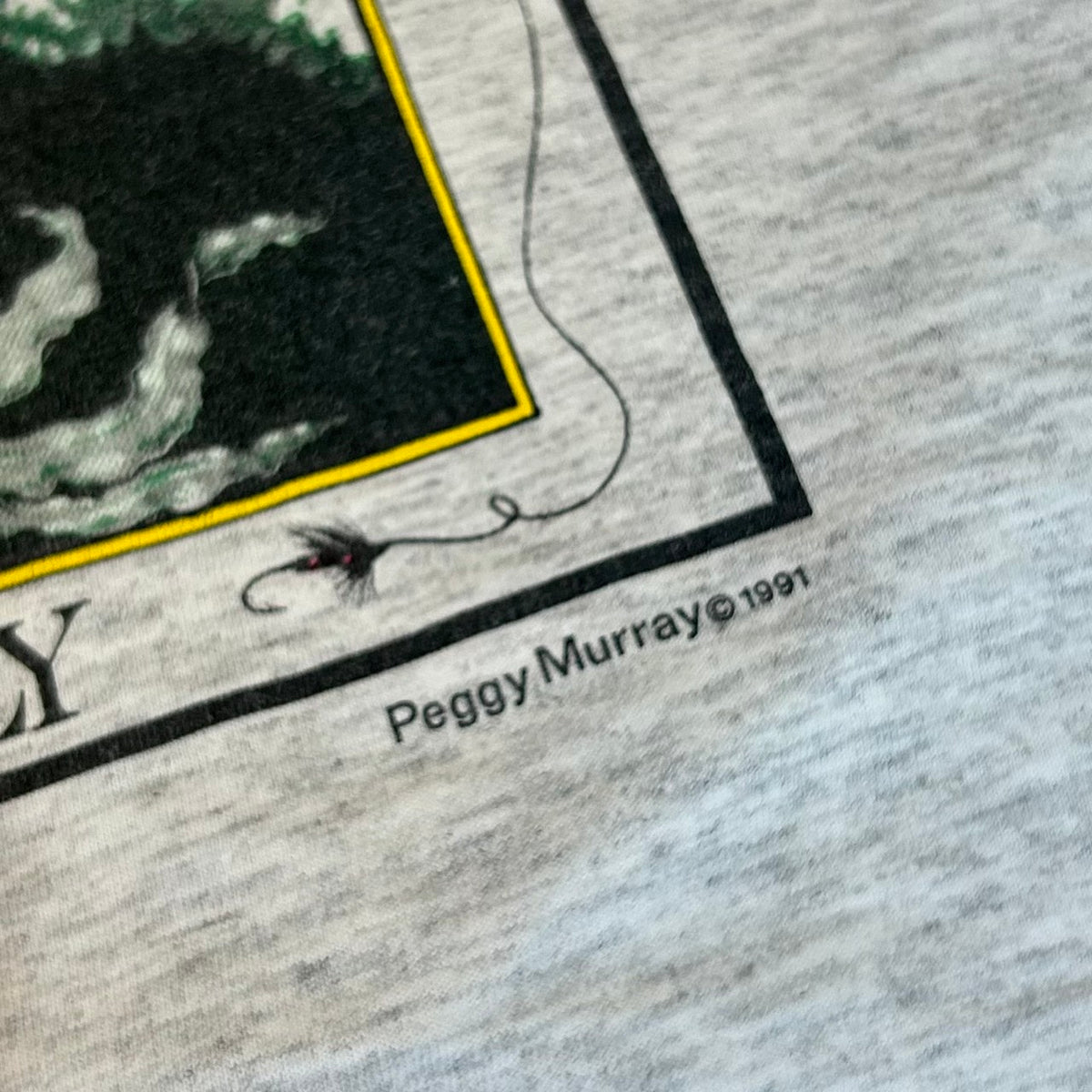 90's Lee Peggy Murra FLYFISHING Print Tee MADE in USA 90s