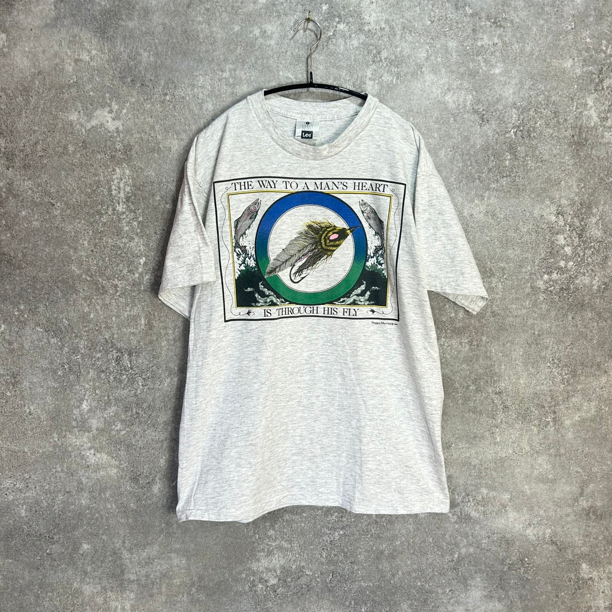 90's Lee Peggy Murra FLYFISHING Print Tee MADE in USA 90s