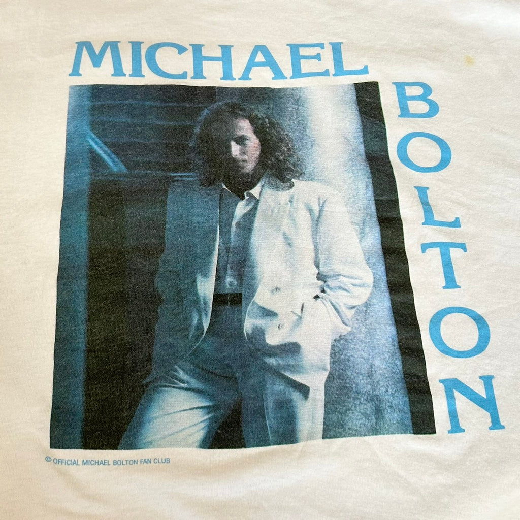 90's MICHAEL BOLTON Print Tee Size XL Hanes BEEFY T MUSIC T