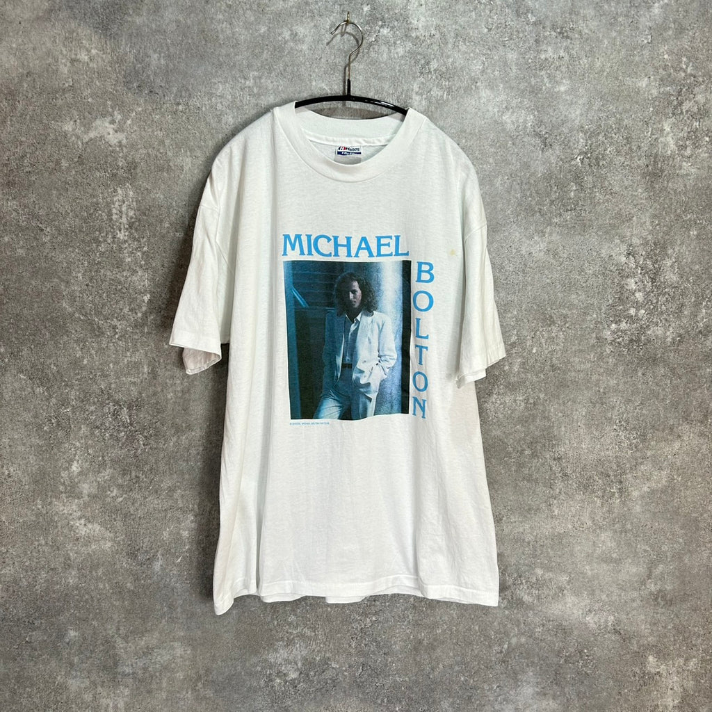 90's MICHAEL BOLTON Print Tee Size XL Hanes BEEFY T MUSIC T