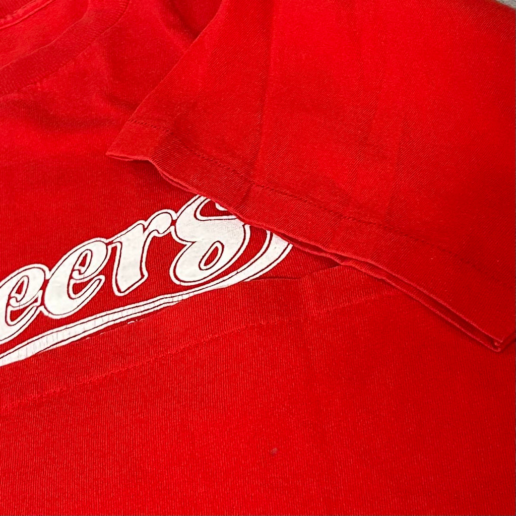 90's Cheers BOSTON Print Tee Size XL Tee Jays MADE in USA VINTAGE T