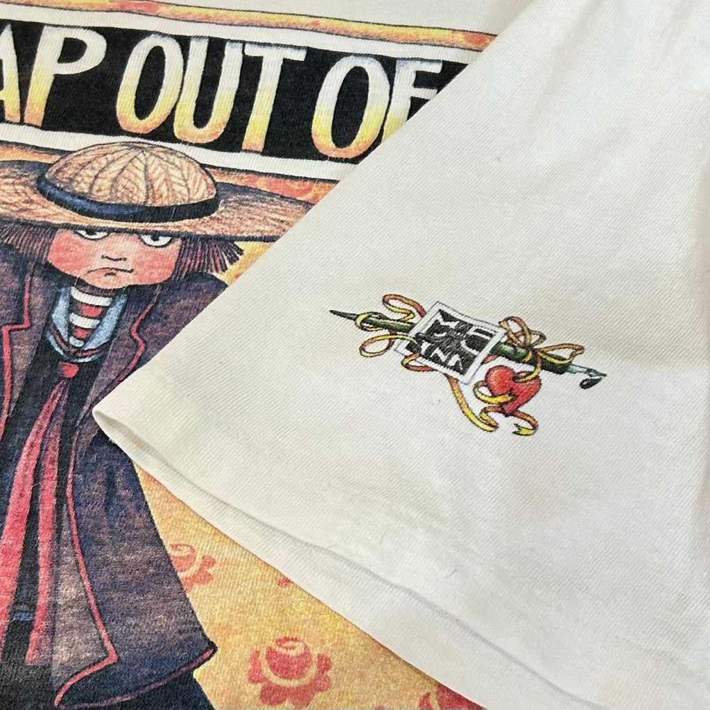 90's Mary Engelbreit "SNAP OUT OF IT." Print Tee Size L MADE in USA ART Tee