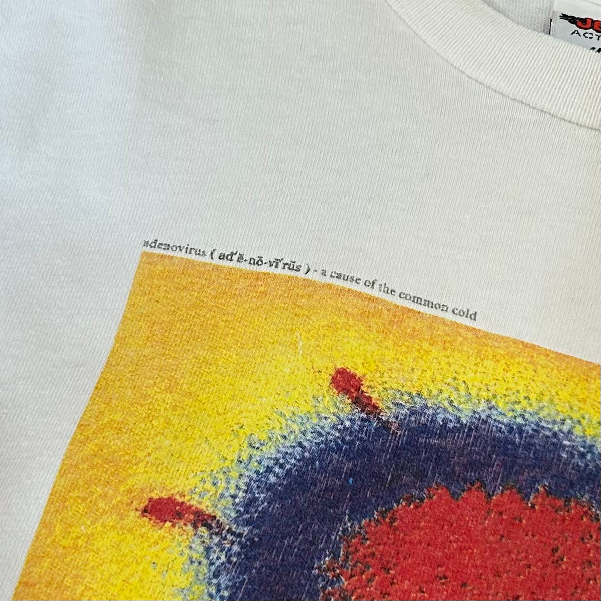 90's Georgetown Art of Medicine Adenovirus MADE in USA size XL JENSEN Activewear