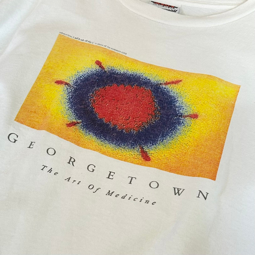 90's Georgetown Art of Medicine Adenovirus MADE in USA size XL JENSEN Activewear