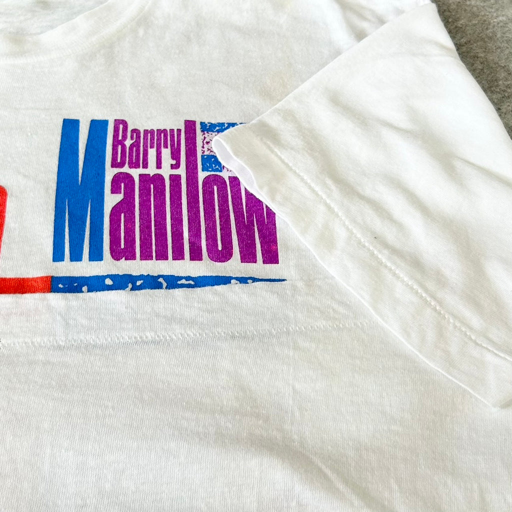 80's Barry Manilow Here Comes Big Fun Tour BAND Tee VINTAGE T size XL